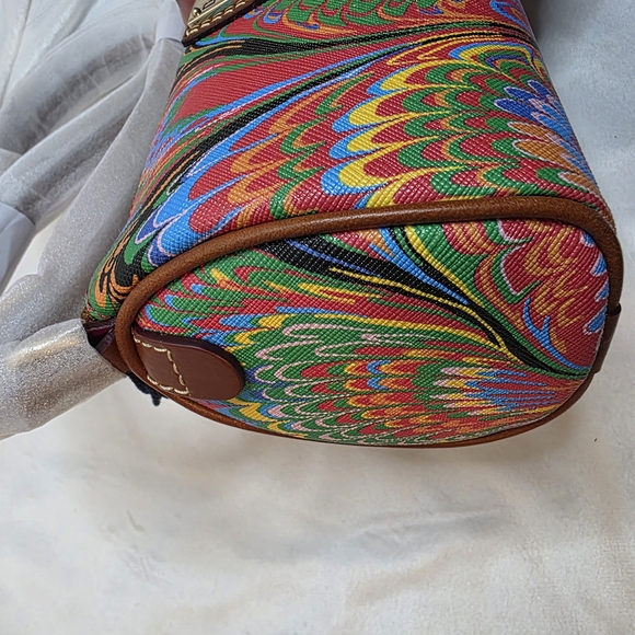 Dooney & Bourke Multicolor Plumes Buffy Crossbody Bag NWT - Picture 3 of 8